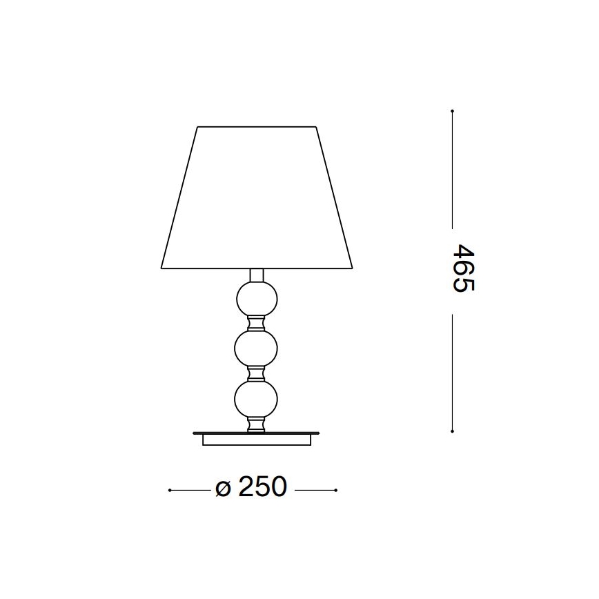 Ideal Lux - Επιτραπέζια κρυστάλλινη λάμπα QUEEN 1xE27/60W/230V χρυσό