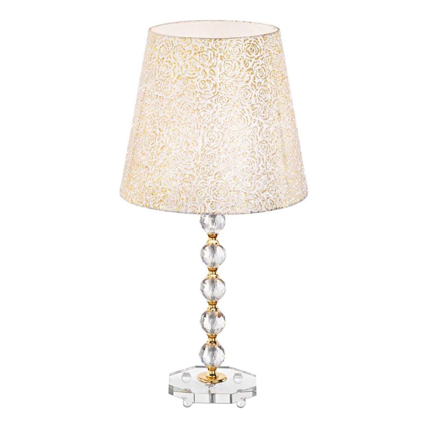 Ideal Lux - Επιτραπέζια κρυστάλλινη λάμπα QUEEN 1xE27/60W/230V χρυσό