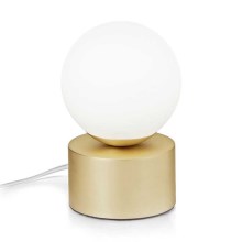 Ideal Lux - Επιτραπέζια λάμπα LED PERLAGE 1xG9/3W/230V χρυσαφί/λευκό