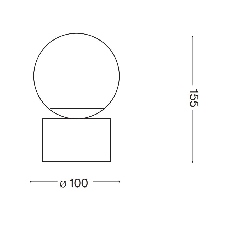 Ideal Lux - Επιτραπέζια λάμπα LED PERLAGE 1xG9/3W/230V χρυσαφί/λευκό