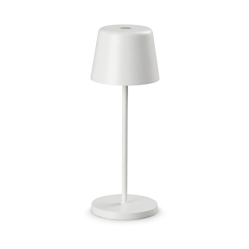 Ideal Lux - LED Dimming αφής Εξωτερικού χώρου Επιτραπέζιο φωτιστικό CUTE LED/2,5W/3,7V USB 2200-2700K IP65 λευκό