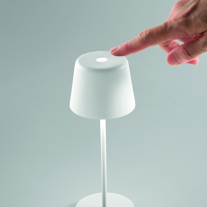 Ideal Lux - LED Dimming αφής Εξωτερικού χώρου Επιτραπέζιο φωτιστικό CUTE LED/2,5W/3,7V USB 2200-2700K IP65 λευκό