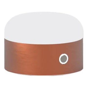 Ideal Lux - Επιτραπέζια λάμπα αφής dimming LED MIGNON LED/5W/5V 1500 mAh διάμετρος 10 cm CRI 90 χαλκός