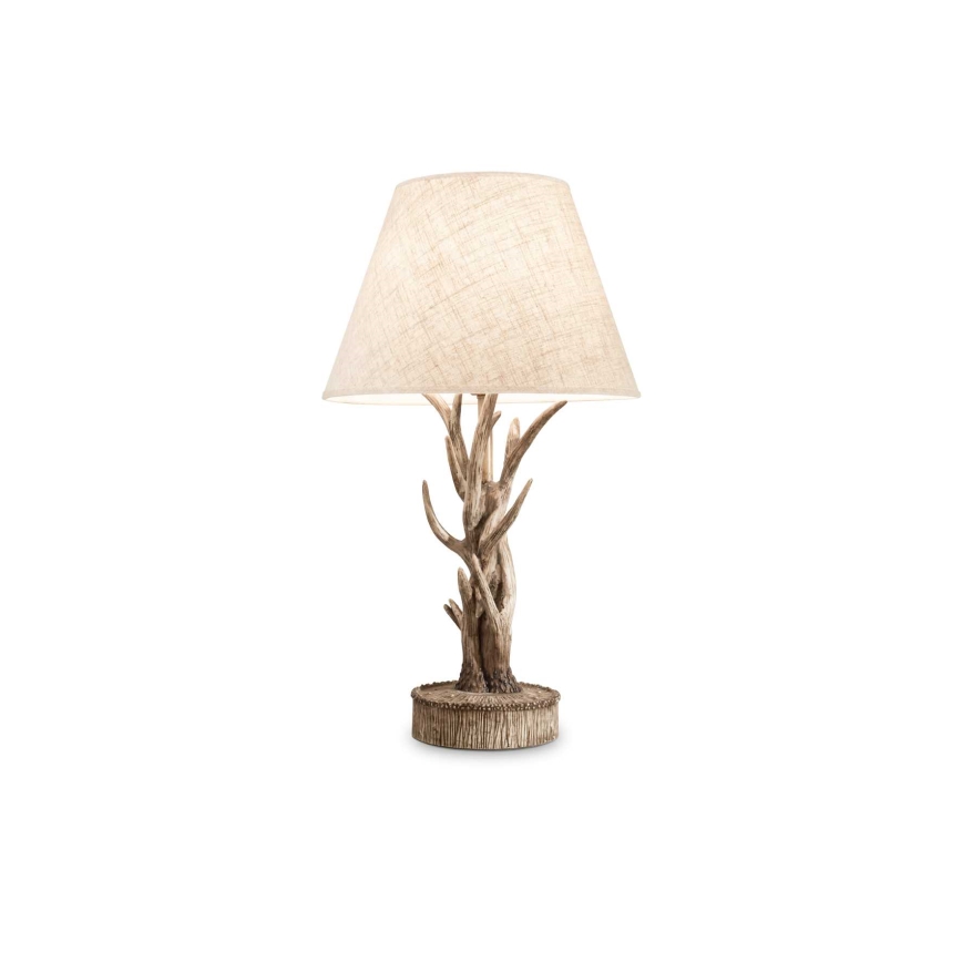 Ideal Lux - Επιτραπέζιο φωτιστικό CHALET 1xE27/60W/230V κέρατα