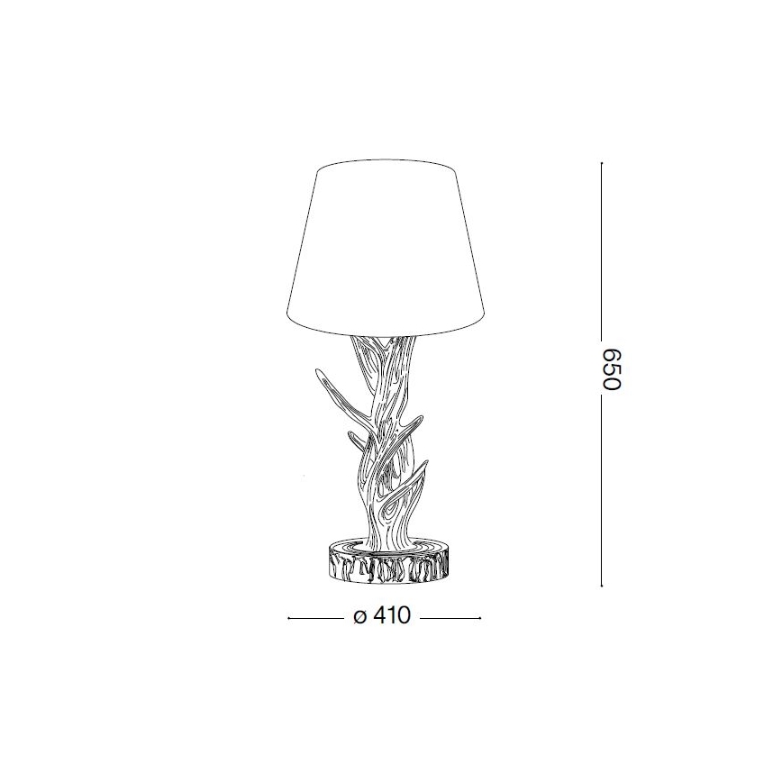 Ideal Lux - Επιτραπέζιο φωτιστικό CHALET 1xE27/60W/230V κέρατα