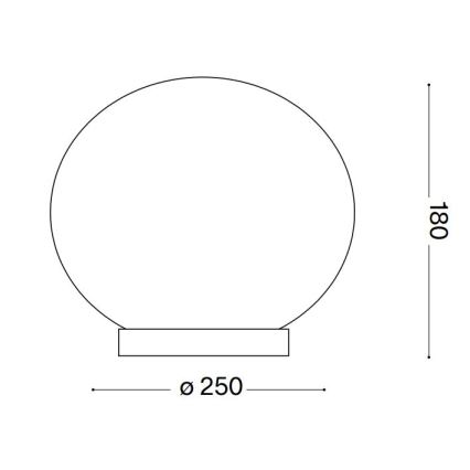 Ideal Lux - Επιτραπέζιο φωτιστικό LED CANDY 1xG9/3W/230V διάμετρος 25 cm λευκό