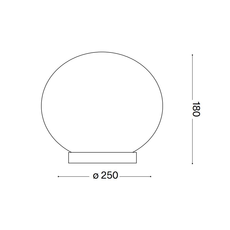 Ideal Lux - Επιτραπέζιο φωτιστικό LED CANDY 1xG9/3W/230V διάμετρος 25 cm λευκό