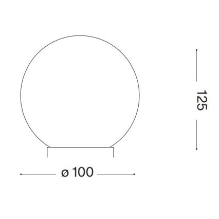 Ideal Lux - Επιτραπέζιο φωτιστικό LED CARTA 1xG9/3W/230V διάμετρος 10 cm λευκό