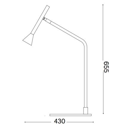 Ideal Lux - Επιτραπέζια λάμπα αφής dimming LED DIESIS LED/6,5W/230V CRI 90 χρυσό