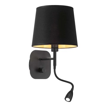 Ideal Lux - Ευέλικτο επιτοίχιο φωτιστικό LED NORDIK 1xE14/40W + LED/1,5W/230V