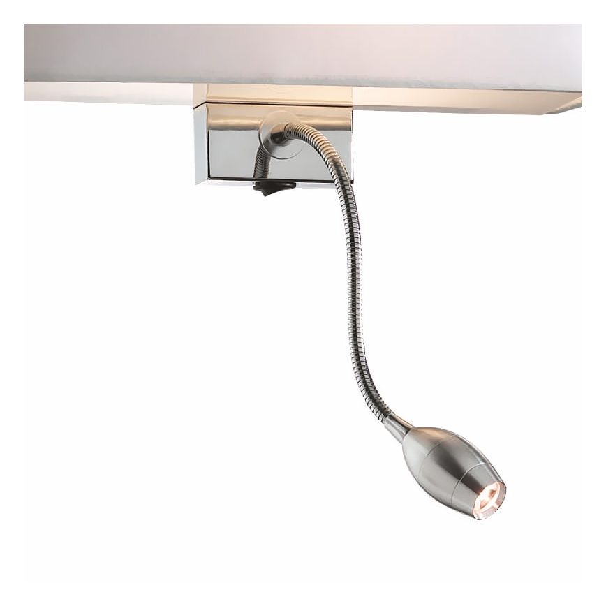 Ideal Lux - Ευέλικτο επιτοίχιο φωτιστικό HOTEL 1xE27/60W + LED/1,5W/230V