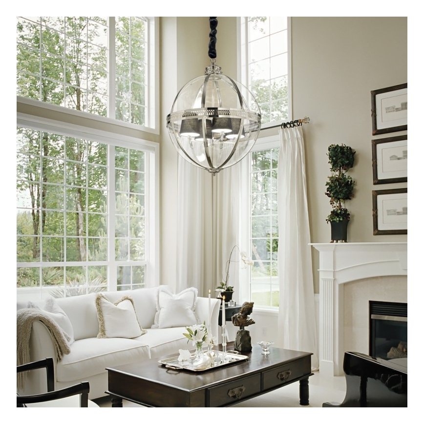 Ideal Lux - Κρεμαστό πολύφωτο WORLD 4xE14/40W/230V