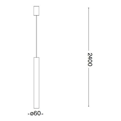 Ideal Lux - Κρεμαστό φωτιστικό LED 1xGU10/7W/230V CRI90