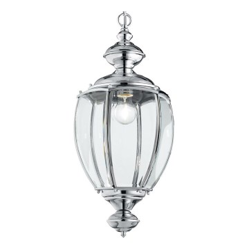 Ideal Lux - Κρεμαστό φωτιστικό οροφής 1xE27/60W/230V γυαλιστερό χρώμιο