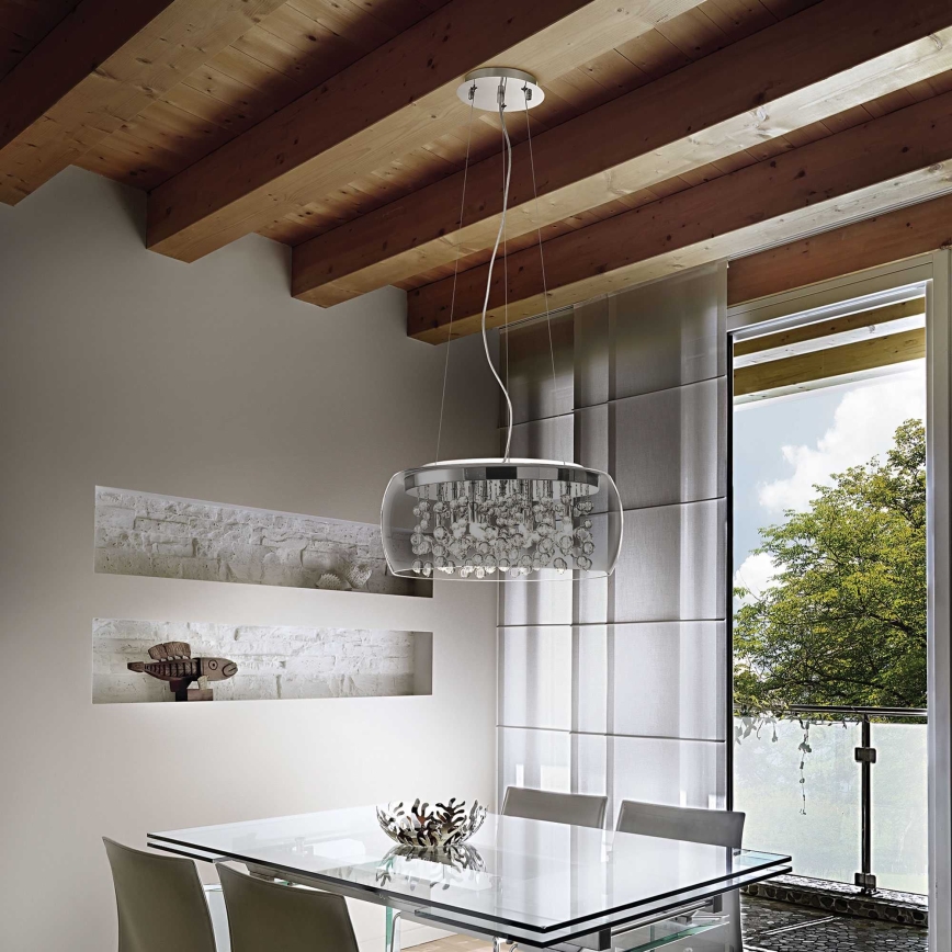Ideal Lux - Κρεμαστό φωτιστικό οροφής AUDI 5xG9/40W/230V φιμέ