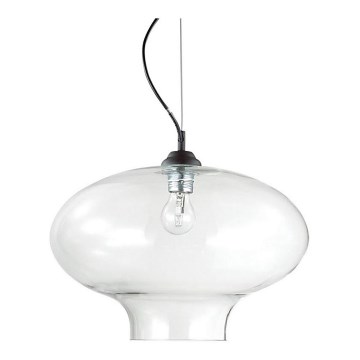 Ideal Lux - Κρεμαστό φωτιστικό οροφής BISTRO 1xE27/60W/230V διάμετρος 40 cm διαφανές
