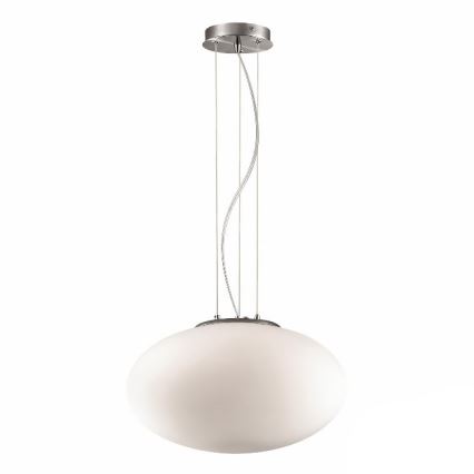 Ideal Lux - Κρεμαστό φωτιστικό οροφής CANDY 1xE27/42W/230V διάμετρος 40 cm λευκό