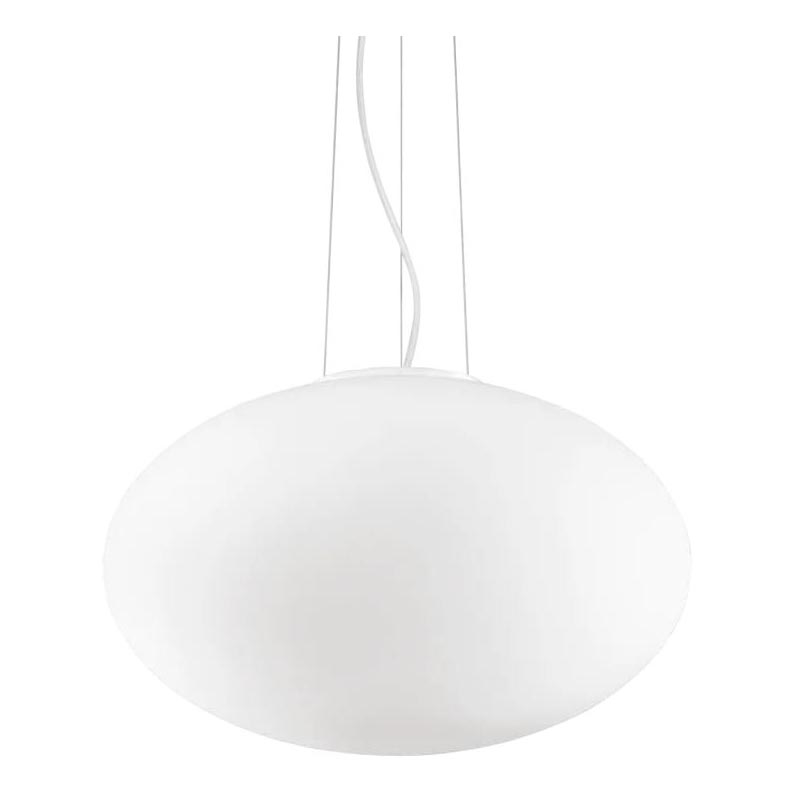 Ideal Lux - Κρεμαστό φωτιστικό οροφής CANDY 1xE27/42W/230V διάμετρος 50 cm λευκό