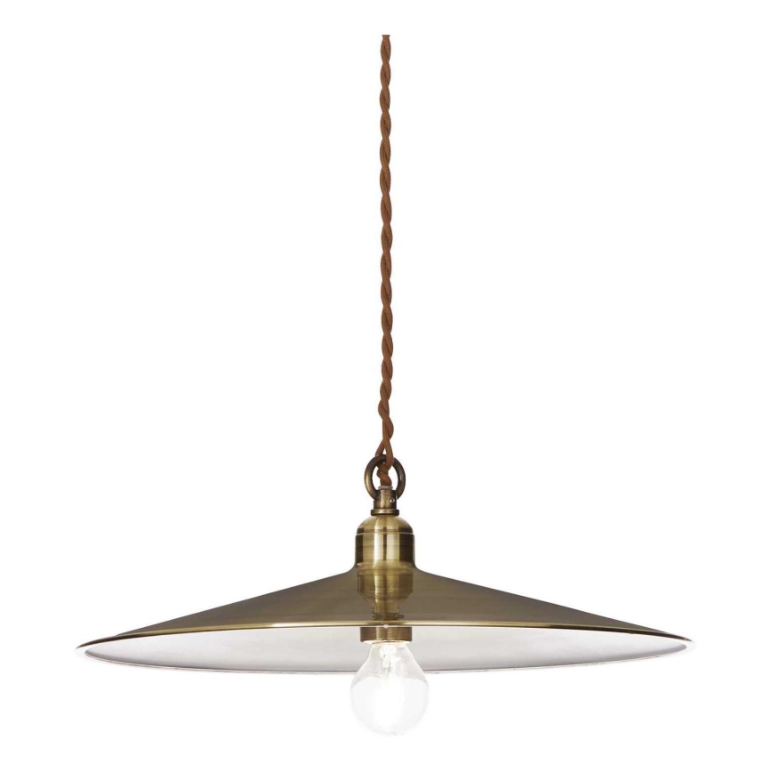 Ideal Lux - Κρεμαστό φωτιστικό οροφής CANTINA 1xE27/42W/230V διάμετρος 35 cm μπρονζέ