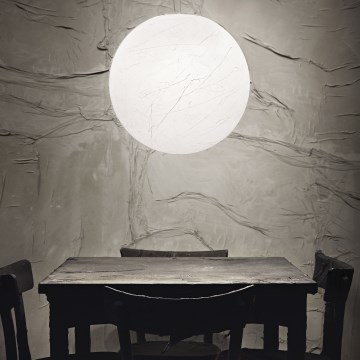 Ideal Lux - Κρεμαστό φωτιστικό οροφής CARTA 1xE27/25W/230V διάμετρος 40 cm λευκό
