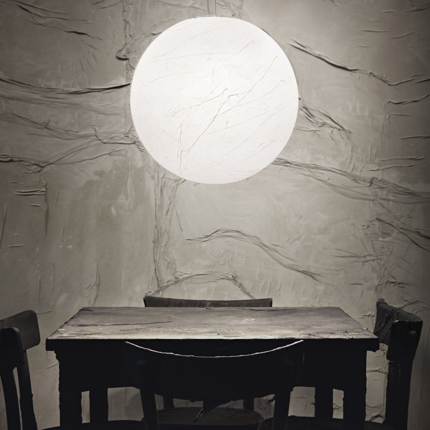 Ideal Lux - Κρεμαστό φωτιστικό οροφής CARTA 1xE27/25W/230V διάμετρος 40 cm λευκό