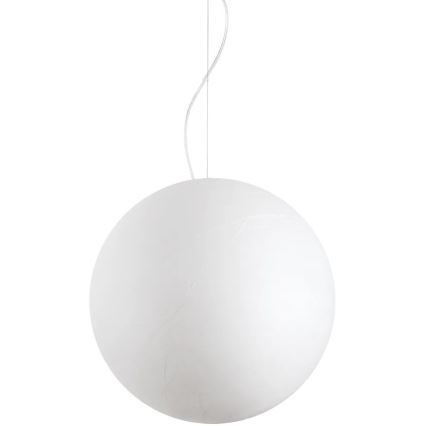 Ideal Lux - Κρεμαστό φωτιστικό οροφής CARTA 1xE27/25W/230V διάμετρος 50 cm λευκό