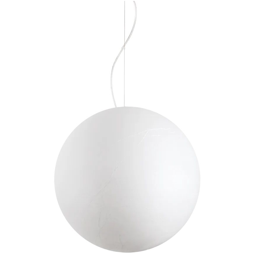 Ideal Lux - Κρεμαστό φωτιστικό οροφής CARTA 1xE27/25W/230V διάμετρος 50 cm λευκό