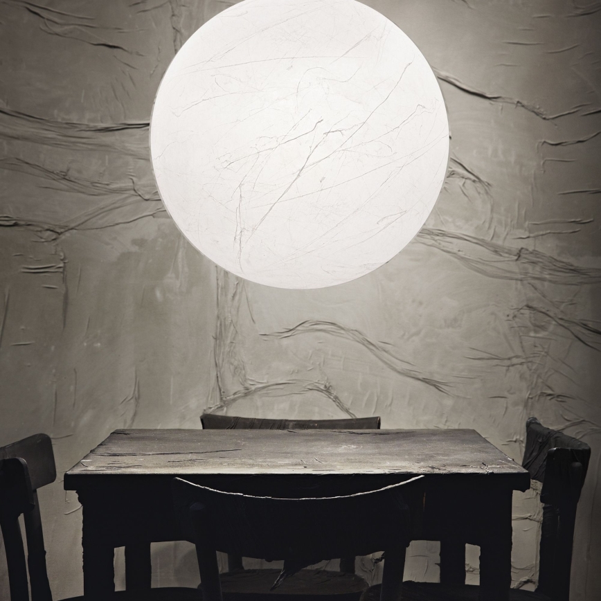 Ideal Lux - Κρεμαστό φωτιστικό οροφής CARTA 1xE27/60W/230V διάμετρος 60 cm λευκό