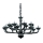 Ideal Lux - Κρεμαστό φωτιστικό οροφής CASANOVA 16xE14/40W/230V διάμετρος 120 cm γκρι