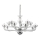 Ideal Lux - Κρεμαστό φωτιστικό οροφής CASANOVA 16xE14/40W/230V διάμετρος 120 cm διαφανές