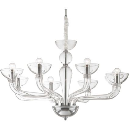 Ideal Lux – Κρεμαστό φωτιστικό οροφής CASANOVA 8×E14/40W/230V