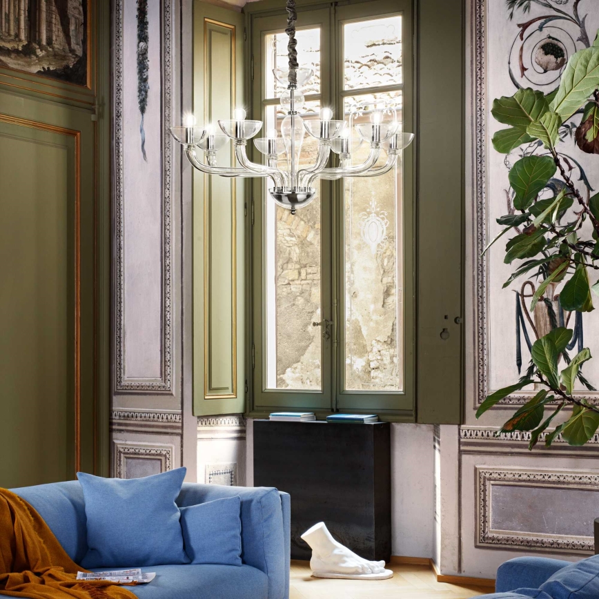 Ideal Lux – Κρεμαστό φωτιστικό οροφής CASANOVA 8×E14/40W/230V