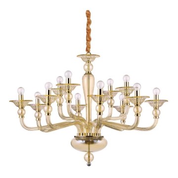 Ideal Lux - Κρεμαστό φωτιστικό οροφής DANIELI 12xE14/40W/230V διάμετρος 94 cm ορείχαλκος