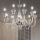 Ideal Lux - Κρεμαστό φωτιστικό οροφής DOGE 9xE14/40W/230V διάμετρος 75 cm γυαλιστερό χρώμιο