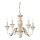 Ideal Lux - Κρεμαστό φωτιστικό οροφής FIRENZE 5xE14/40W/230V διάμετρος 55 cm λευκό/χρυσό