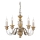 Ideal Lux - Κρεμαστό φωτιστικό οροφής FIRENZE 5xE14/40W/230V διάμετρος 55 cm χρυσό