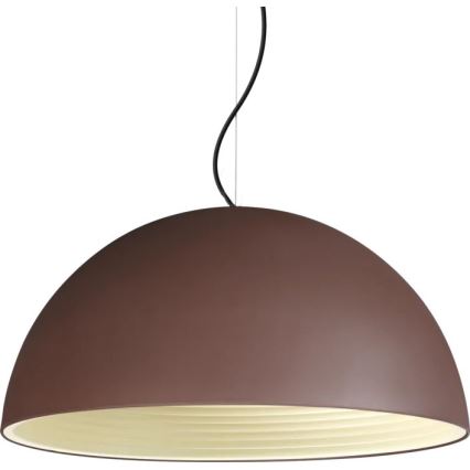 Ideal Lux - Κρεμαστό φωτιστικό οροφής FOLK 1xE27/60W/230V διάμετρος 50 cm καφέ