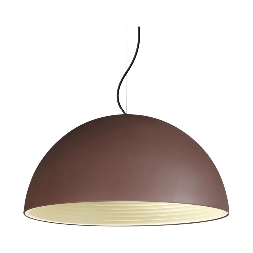 Ideal Lux - Κρεμαστό φωτιστικό οροφής FOLK 1xE27/60W/230V διάμετρος 50 cm καφέ