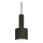 Ideal Lux - Κρεμαστό φωτιστικό οροφής HOLLY 1xE27/60W/230V διάμετρος 12 cm μαύρο