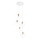 Ideal Lux - Κρεμαστό φωτιστικό οροφής ICE 5xE27/60W/230V διάμετρος 50 cm λευκό