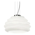 Ideal Lux - Κρεμαστό φωτιστικό οροφής KARMA 1xE27/60W/230V διάμετρος 39 cm λευκό