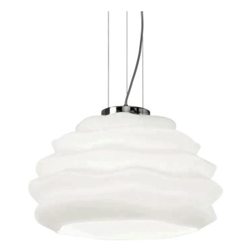 Ideal Lux - Κρεμαστό φωτιστικό οροφής KARMA 1xE27/60W/230V διάμετρος 39 cm λευκό