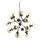 Ideal Lux - Κρεμαστό φωτιστικό οροφής KEPLER 18xE27/42W/230V διάμετρος 69 cm μαύρο/φιμέ