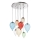 Ideal Lux -  Κρεμαστό φωτιστικό οροφής LED CLOWN 8xG9/3W/230V διάμετρος 50 cm πολύχρωμα