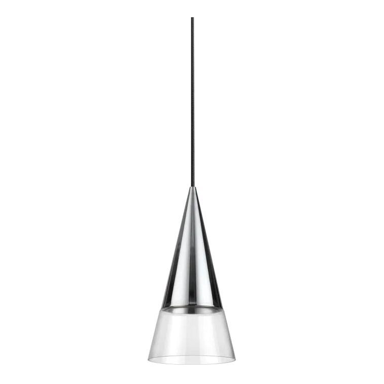Ideal Lux -  Κρεμαστό φωτιστικό οροφής LED CONO 1xGU10/7W/230V διάμετρος 15 cm CRI 90 γυαλιστερό χρώμιο