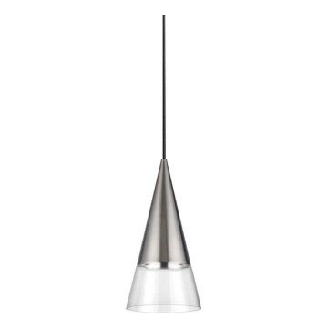 Ideal Lux -  Κρεμαστό φωτιστικό οροφής LED CONO 1xGU10/7W/230V διάμετρος 15 cm CRI 90 ματ χρώμιο