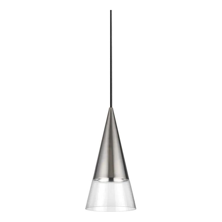 Ideal Lux -  Κρεμαστό φωτιστικό οροφής LED CONO 1xGU10/7W/230V διάμετρος 15 cm CRI 90 ματ χρώμιο