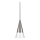 Ideal Lux -  Κρεμαστό φωτιστικό οροφής LED CONO 1xGU10/7W/230V διάμετρος 15 cm CRI 90 ματ χρώμιο
