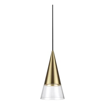 Ideal Lux -  Κρεμαστό φωτιστικό οροφής LED CONO 1xGU10/7W/230V διάμετρος 15 cm CRI 90 ορείχαλκος