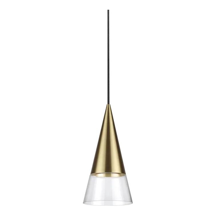 Ideal Lux -  Κρεμαστό φωτιστικό οροφής LED CONO 1xGU10/7W/230V διάμετρος 15 cm CRI 90 ορείχαλκος